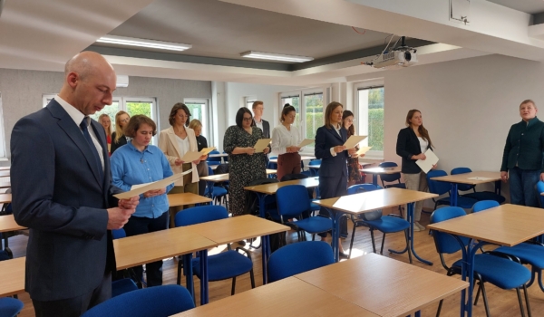 Uroczyste posiedzenie  Prezydium Zarządu  Oddziału Okręgowego w Bielsku-Białej                       w dniu 22 października 2025 r.  Dyplomowani Księgowi składają przyrzeczenie