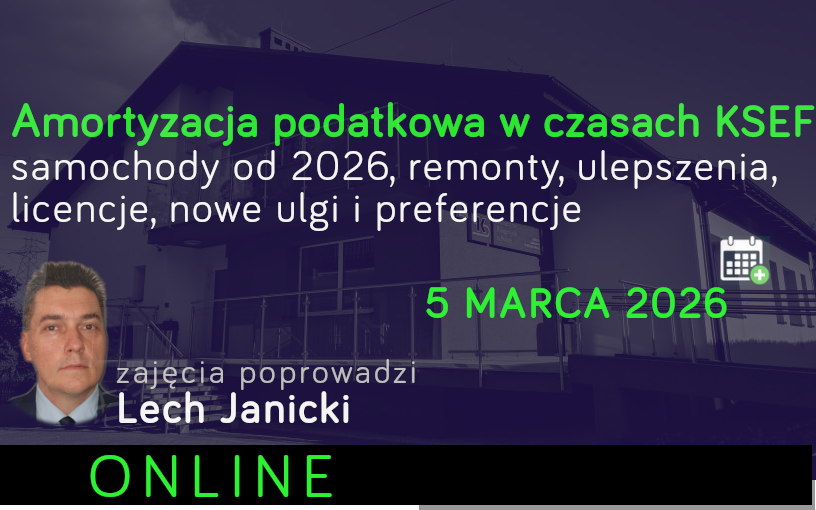 Amortyzacja podatkowa w czasach KSEF
