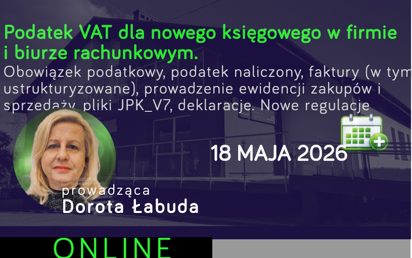 Podatek VAT dla nowego księgowego w firmie i...
