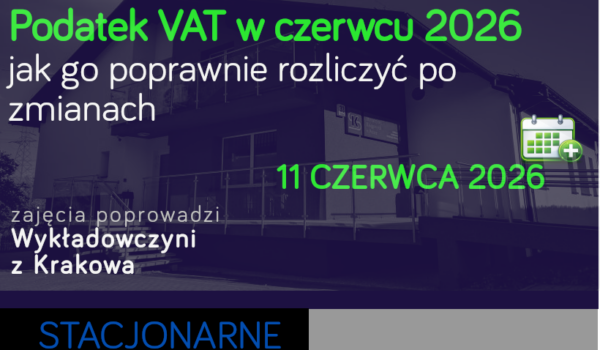 Podatek VAT w czerwcu 2026