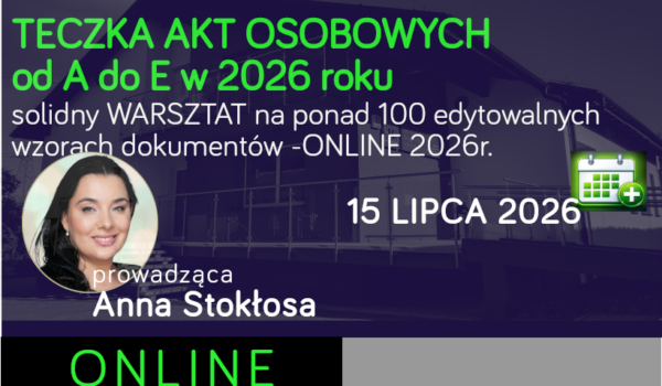 TECZKA AKT OSOBOWYCH od A do E w 2026 ROKU