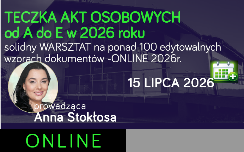 TECZKA AKT OSOBOWYCH od A do E w 2026 ROKU