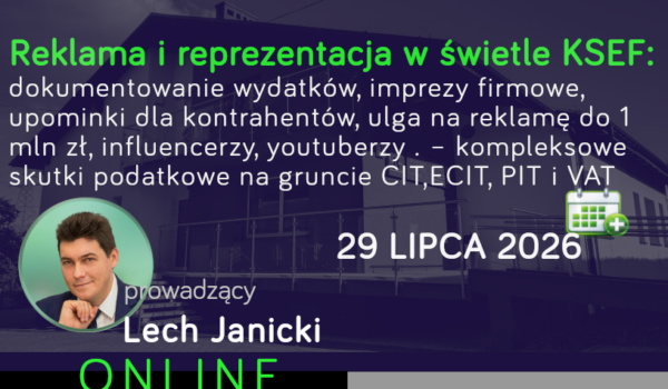 Reklama i reprezentacja w świetle KSEF