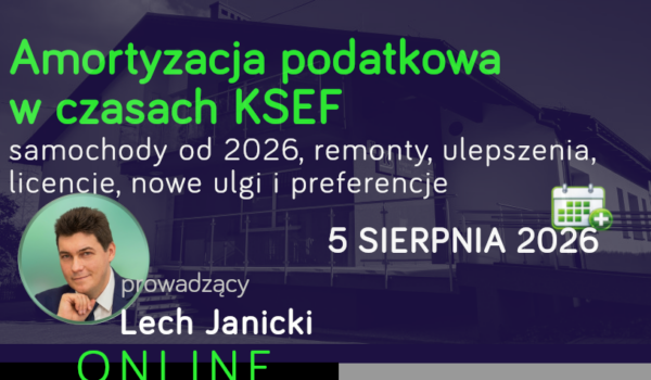 Amortyzacja podatkowa w czasach KSEF