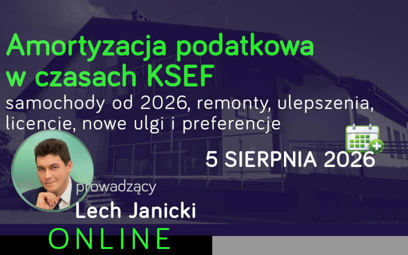 Amortyzacja podatkowa w czasach KSEF