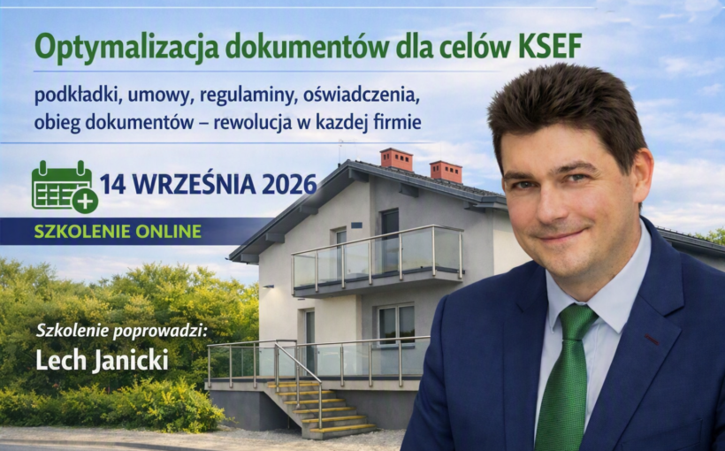 Optymalizacja dokumentów dla celów KSEF