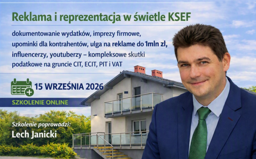 Reklama i reprezentacja w świetle KSEF