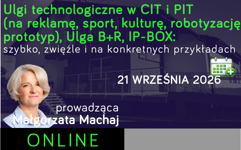 Ulgi technologiczne w CIT i PIT