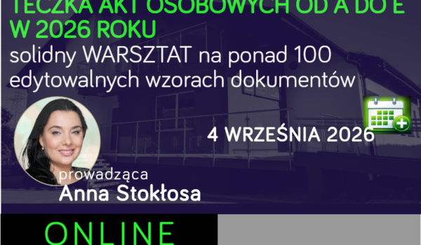 Teczka akt osobowych OD A DO E