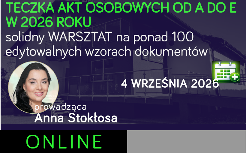 Teczka akt osobowych OD A DO E