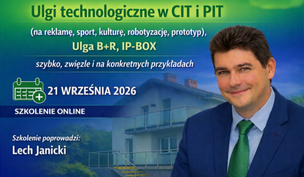 Ulgi technologiczne w CIT i PIT