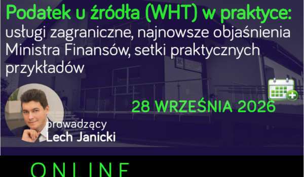 Podatek u źródła (WHT) w praktyce