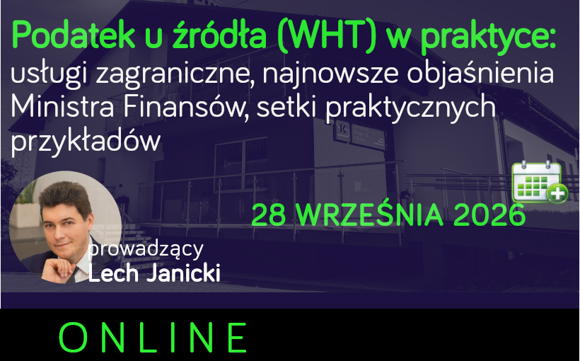 Podatek u źródła (WHT) w praktyce