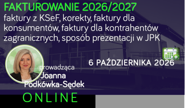 Fakturowanie 2026/2027