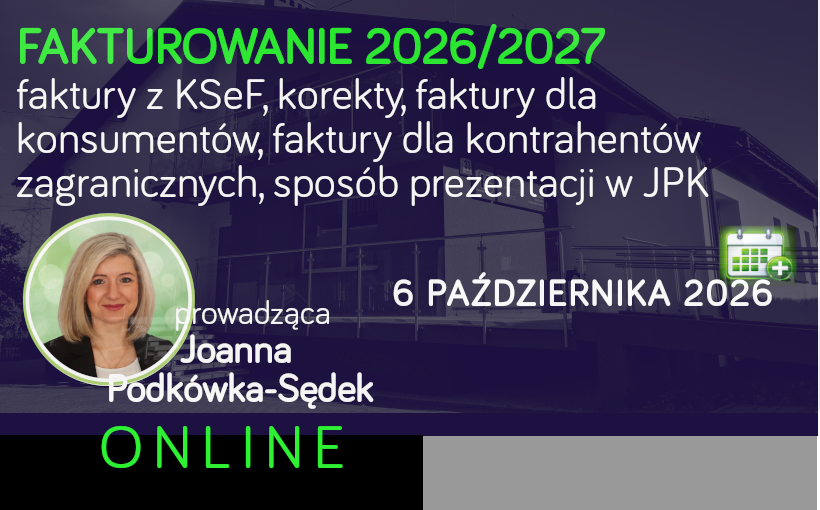 Fakturowanie 2026/2027