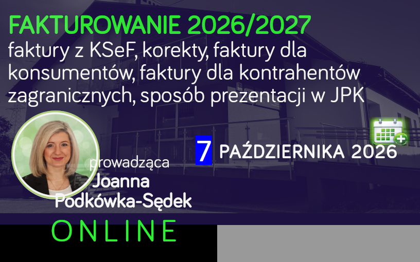 Fakturowanie 2026/2027
