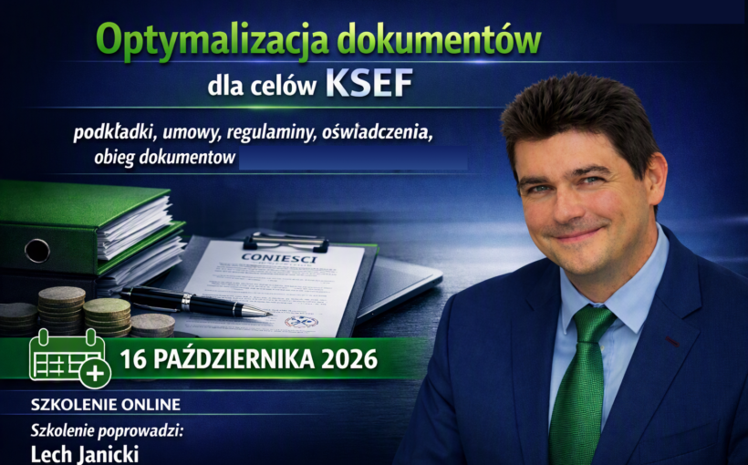 Optymalizacja dokumentów dla celów KSEF