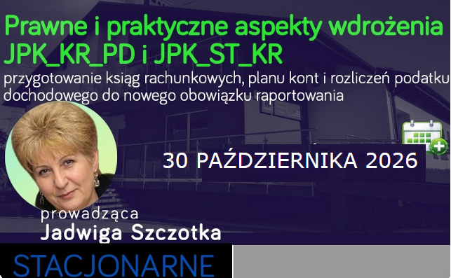 Prawne i praktyczne aspekty wdrożenia JPK_KR_PD i JPK_ST_KR