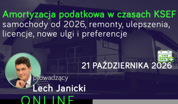 Amortyzacja podatkowa w czasach KSEF